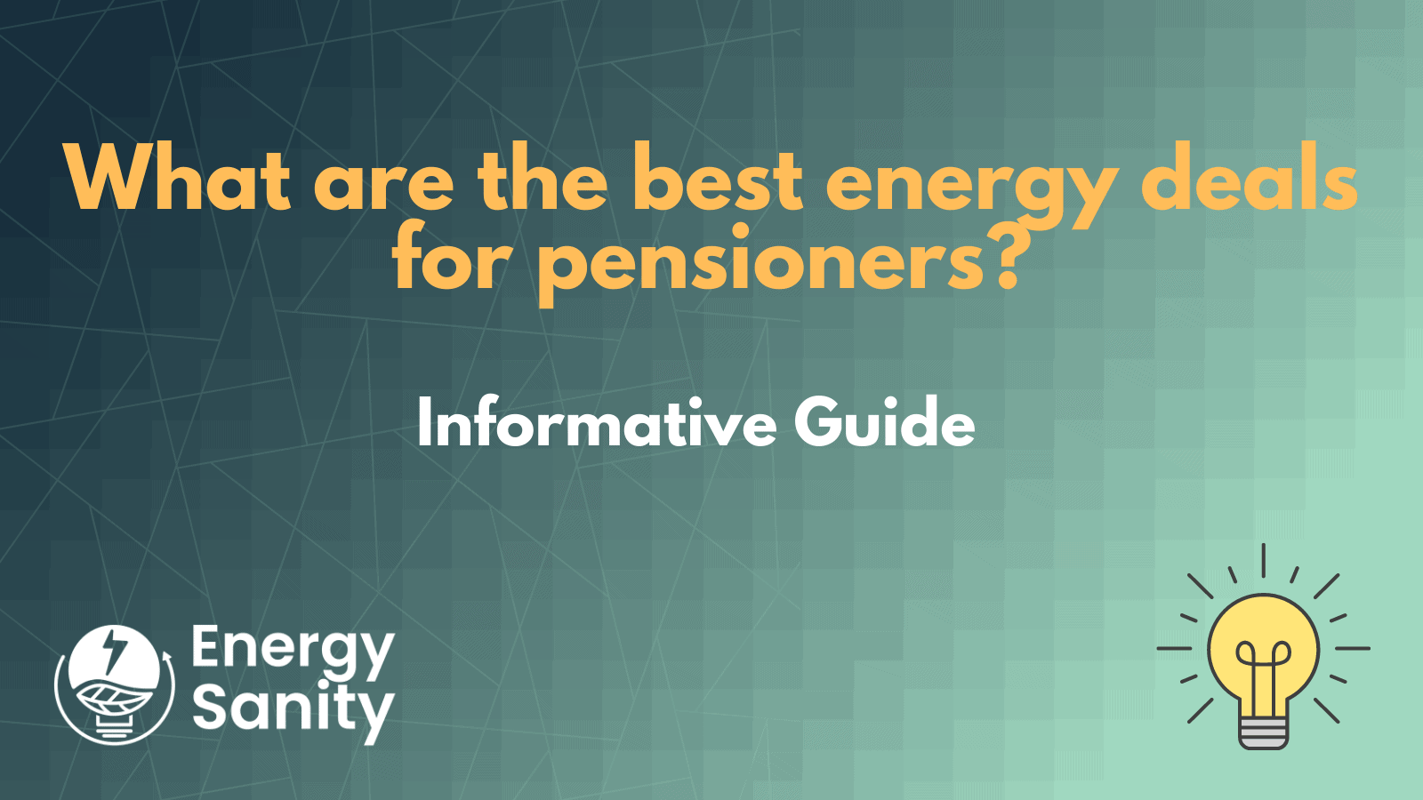 Energy Deals For Pensioners